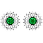 GIVA 925 Silver Zircon Emerald Sunshine Studs| Gifts for Girlfriend, Gifts for Women and Girls |With Certificate of Authenticity and 925 Stamp | 6 Month Warranty*