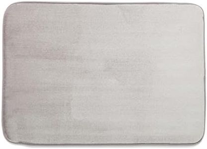 SWEET HOME - Tappeto Bagno Antiscivolo in Foam Assorbente Ideale anche come Tappeto Camera da Letto e Cameretta Bambina e Bambino, Tappetino Bagno Morbido e Lavabile - Tappeto Cucina 70x50, Frost Grey