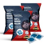 Pest O One UK Strongest Mouse and Rat Killer Pasta Baits Single Feed Brodifacoum Poison Baits (3 x 150g)