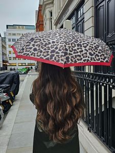 Fulton Minilite Leopard Print Compact Umbrella – Lightweight Travel