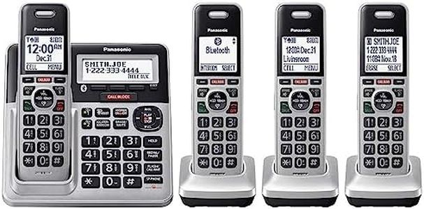 Panasonic KX-TG994 DECT 6.0 Bluetooth 4-Handset Phone Bundle