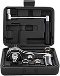 Torque Wrench, Portable Wrench Sockets Set, Lug Nut Remover, Multiplier Set 1/2” DR w/ 3 Sockets, Labor Saving Hand Lug Nut Wrench Kit (Max 680N/M, Upgraded 8-Point)