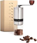 Laguna Pacific Manual Coffee Bean Grinder | 6 Coarseness Settings | Espresso Grinder, Cold Brew, French Press, Drip, | Burr Coffee Hand Grinder Coffee Mill | Home, Portable, Camping, Travel