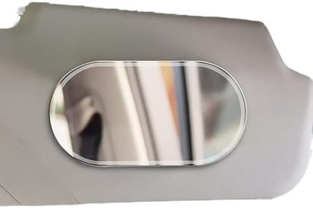 Universal Car Interior Cosmetic Mirror,Portable Auto Vanity Mirror For Sun Visor And Car Seat Back-Small Round