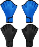 2 Pairs Swimming Gloves Aquatic Swi