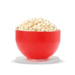 W&P Microwave Silicone Personal Popcorn Popper Maker | Red | Collapsible Bowl w/Built In Measuring Cup, BPA Free, Eco-Friendly, Waste Free, 4 Cups of Popped Popcorn