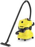 KARCHER Wd 4 Wet&Dry Vacuum Cleaner (Yellow&Black), 20 Liter, Cartridge, 1 Count