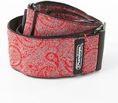 Dunlop Guitar Strap Jacquard Paisley Red D6711