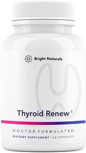Bright Naturals Thyroid Renew Supplement - Thyroid Support for Women with Zinc, Selenium, Copper, Ashwagandha & L-Tyrosine - 60 Capsules