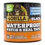 Gorilla Waterproof Patch & Seal Tape 4" x 10' Black, (Pack of 1)