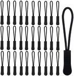 50 Pcs Zipper Pulls, Zipper Pulls Replacement,Black Replacement Nylon Cord Zipper Extension Pulls for Clothes, for Backpacks, Jackets, Luggage, Purses, Handbags