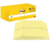 Post-it Notes Canary Yellow, Value Pack - 20 Pads, 100 Sheets per Pad, 76 mm x 76 mm, Canary Yellow - Self-stick Notes For Note Taking, To Do Lists & Reminders, School and Office Supplies