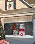 Singingin Christmas Garage Door Banner Cover 7 x 8 ft, Christmas Santa Claus with Gifts Christmas Garage Door Decorations Holiday Christmas Backdrop Decor for Winter New Year Xmas Party