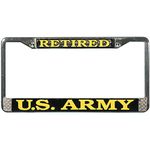 US Army Retired License Plate Frame