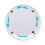 Camco Plate - Great for Fruit and Desert, Microwavable, Dishwasher Safe, and BPA Free (Small, Blue) (53226)