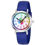 ManChDa Kids Learning Analog Watch for Girls Boys Analog Watch Time Teaching Watch for Childrens Toddler Kids 8-12 Tell Time Watch, 1a. Blue