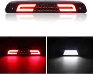 SHINEFIT LED 3rd Third Brake Light Compatible with F150 F250 F350 1994-1996/ Bronco 1992-1996, Red Housing Smoked Lens High Mount Stop Rear Brake Lights Cargo Lamp