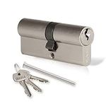 Otrrice Cylinder Lock 40/40 (80mm), Euro Double Cylinder, Anti-Bump, Anti-Drill and Anti-Pick Door Lock with 3 Keys, Suitable for Wooden, UPVC and Composite Doors