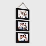 ArtX 3 Photo Print With Frame, Wall Hanging Photo Frame, Customized Photo Frames With Photo Upload, Personalised Wall Room And Home Decor Gift, 4x6, Personalised, Set Of 1