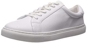 The Drop Women's Nina Lace-Up Fashion Sneaker, White, 12 M US