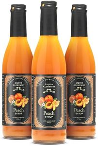 Liquid Alchemist Peach Syrup for Cocktails | Real Ingredients Make our Peach Syrup for Drinks a Perfect Bellini Mix | Small Batch, Non-GMO & Vegan | 12.7 oz Drink Mixer, Pack of 3