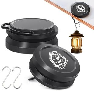 Strong Magnet Hooks for Camping Heavy Duty Tent Accessories 2pcs Magnetic Hook with 2 S-Hooks for Tent, Outdoor Hanger for Lanterns,Camping Essentials,Portable and Lightweight for Car,Boat