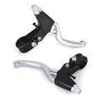 OFKPO Pair Lever Aluminum Alloy Protevtive Mountain Bike Brake Handle, Bicycle Brake Lever for Outdoor Activities(22mm)