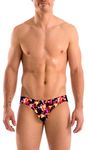 Gary Majdell Sport Mens Print Contour Pouch Bikini Swimsuit, Casino, Medium
