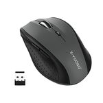Wireless Mouse, E-YOOSO Computer Mouse 5 Adjustable DPI 6 Buttons Cordless Mouse Wireless Optical Mice with USB Nano Receiver, 2.4G Portable Ergonomic Wireless Mouse for Laptop/Windows/Mac/Office PC