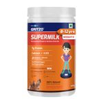 Gritzo SuperMilk Weight+ (8-12y), 7g Protein (Double Chocolate, 400g) | Zero Refined Sugar, 21 Vitamins & Minerals