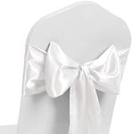 Satin Chair Sash WIDER FULLER BOWS 