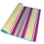 Korai Grass mat Medium Size |Multi-Colour korai pai | Natural Grass mat for Sleeping | mat for Picnic Yoga 3.5x6 feet