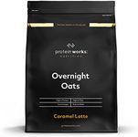 Protein Works - Overnight Oats | High Protein Breakfast | Low Sugar Snack | Low GI Oats | Caramel Latte | 1 Kg