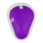 opttiuuq FrontFoot Purple Cricket Abdo Box. Multi-Sport Traditional Abdominal Guard With Padded edges. Purple White. Size Juniors (Youth, Pack of 1)