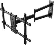 FORGING MOUNT Corner TV Wall Mount Long Arm TV Mount Bracket for 32"-75" TVs Single Stud Design- 33" of Smooth Extension Plus Swivel,Tilt,Max VESA 600X400mm,Holds 100lbs