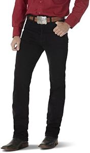 Wrangler Mens Retro Slim Fit Bootcut Jeans, Black, 36W x 32L