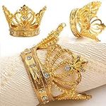 Crown Napkin Rings Set of 12 Gold R