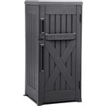 YITAHOME 60 Gallon Large Package Delivery and Storage Box, Double-Wall Resin Outdoor Package Delivery and Waterproof Deck Box for Porch, Curbside, 8.5 Cubic feet, Gray
