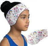 Earvolution Ear Band-It Ultra Premium Swimming Headband - Invented by Ear, Nose, and Throat Physician - Anti-Slip Neoprene Keeps Water Out, Holds Earplugs in - Large Princess Swim Headband