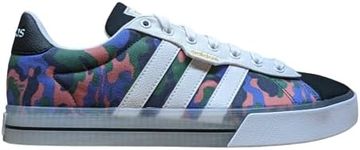 adidas NEO Daily 2.0, Men's Low-Top Sneakers, Multi Green Camouflage, 9 UK