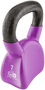 Contoured Single Vinyl Coated Kettlebell With Training Dvd by GoFit