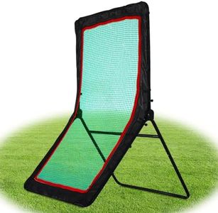 Pitchback Baseball Rebounder Net Indoor Outdoor Portable Adjustable Mini Softball Sport 4X7FT Trainer Rebounder Practice Softball Multi Sports Throwing Rebounding Pitchback Net
