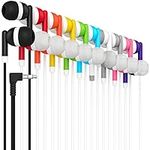 Maeline Bulk Earbuds 10 Pack Kids Stereo Headphones for School Classroom, Library, Travel, Gym, Hospital, Museums 3.5mm Jack, Tangle-Free Wired Earphones for MP3 Player, Phones, Computers, Laptops