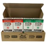 Mild & Hot Authentic Pepperoni Sticks Bulk Box, 2x Hot / 2x Mild Pepperoni Bundle 72 x 22g Caddies by Great Canadian Meat, Meat Stick Snacks, Bulk Pepperoni Sticks Box For Carnivores. Perfect For Snacking, Gluten Free, High In Protein