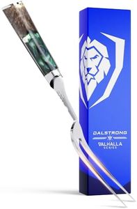 DALSTRONG Meat Fork - 7.7 inch - Valhalla Series - 9CR18MOV High Carbon Steel BBQ - Professional Barbecue Carving Fork Gift - Celestial Resin & Wood Handle - Kitchen Utensils - Two Pronged Fork