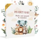 HuBorns - Baby Memory Book & Baby Record Book, 50+ Pages and Stickers Baby Book Memory, New Baby Gifts & Baby Essentials for Newborn, Baby Journal from Birth to 5 Years, Baby Shower Gifts for Mum