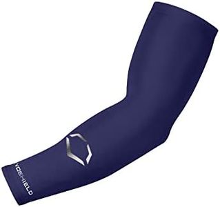 EvoShield Adult Solid Compression Arm Sleeve - Navy, Small/Medium