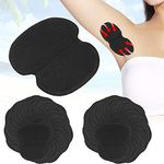 60pcs Underarm Armpit Sweat Pads, Non‑Woven Fabric Dress Clothing Summer Underarm Sweat Pads for Women and Men (Black)