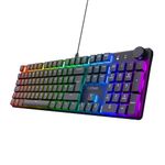 Trust Gaming GXT 866 Torix Mechanical Keyboard UK Layout, Linear Huano Switches, RGB Illumination, Anti-Ghosting N-Key Rollover, Low Profile Programmable USB Gaming Keyboard PC Laptop - Black