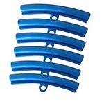 HOUSON 6PCS Rim Protector Wheel, Tire Changer Guard Rubber Edge Savers Tools Changing Car Motorcycle Mount Repair Accessories Blue